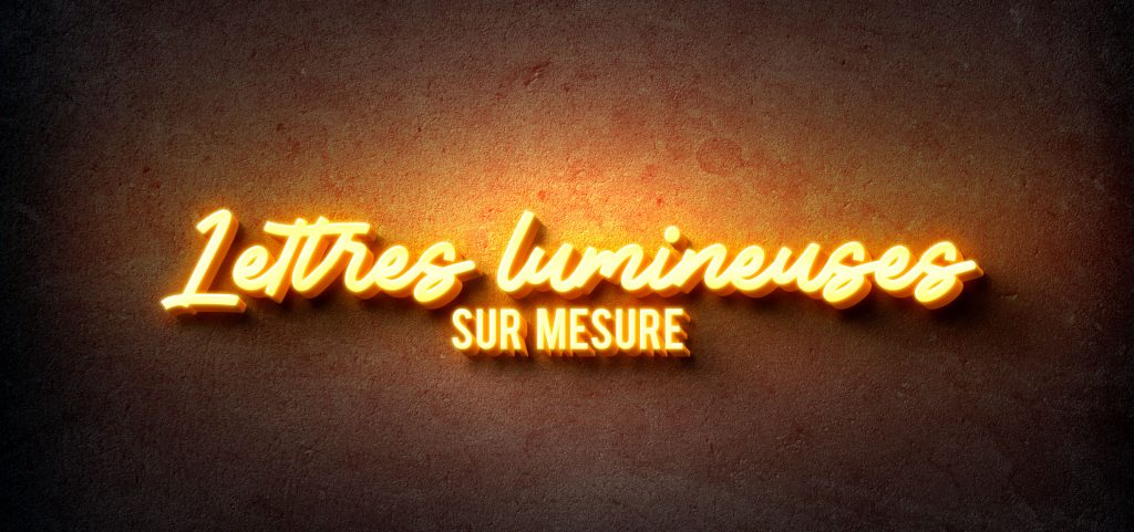 Lettres lumineuse sur mesure ipanel