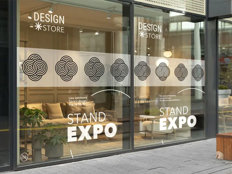 Pose de films dépolis sur vitrine - Vitrophanie ipanel