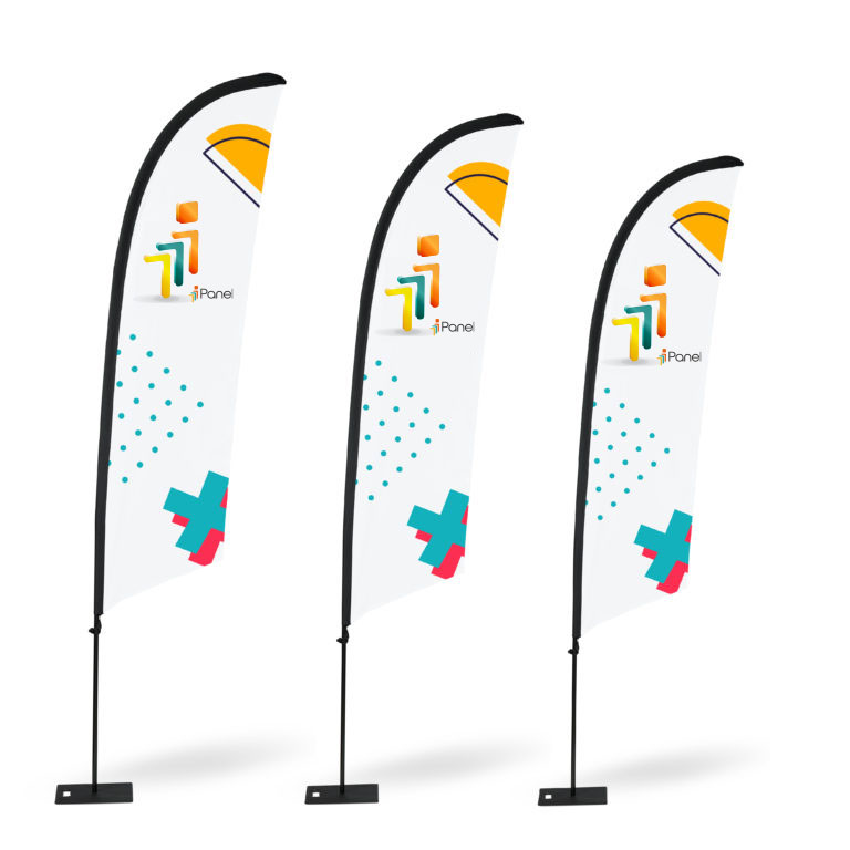 signalétique beach-flag ipanel