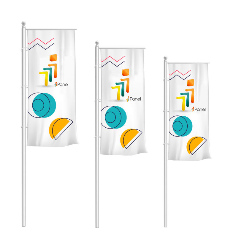 signalétique drapeau-vertical ipanel